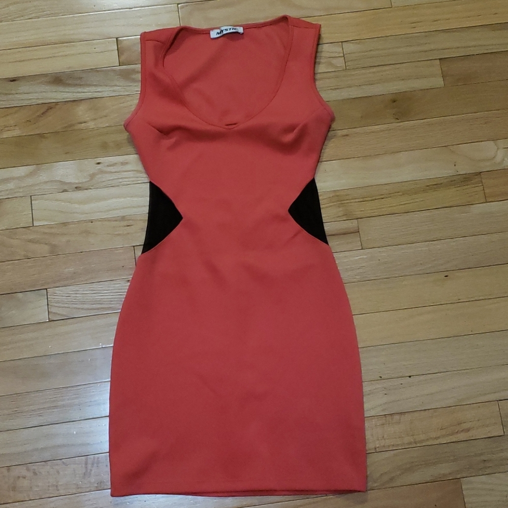 Coral party dress